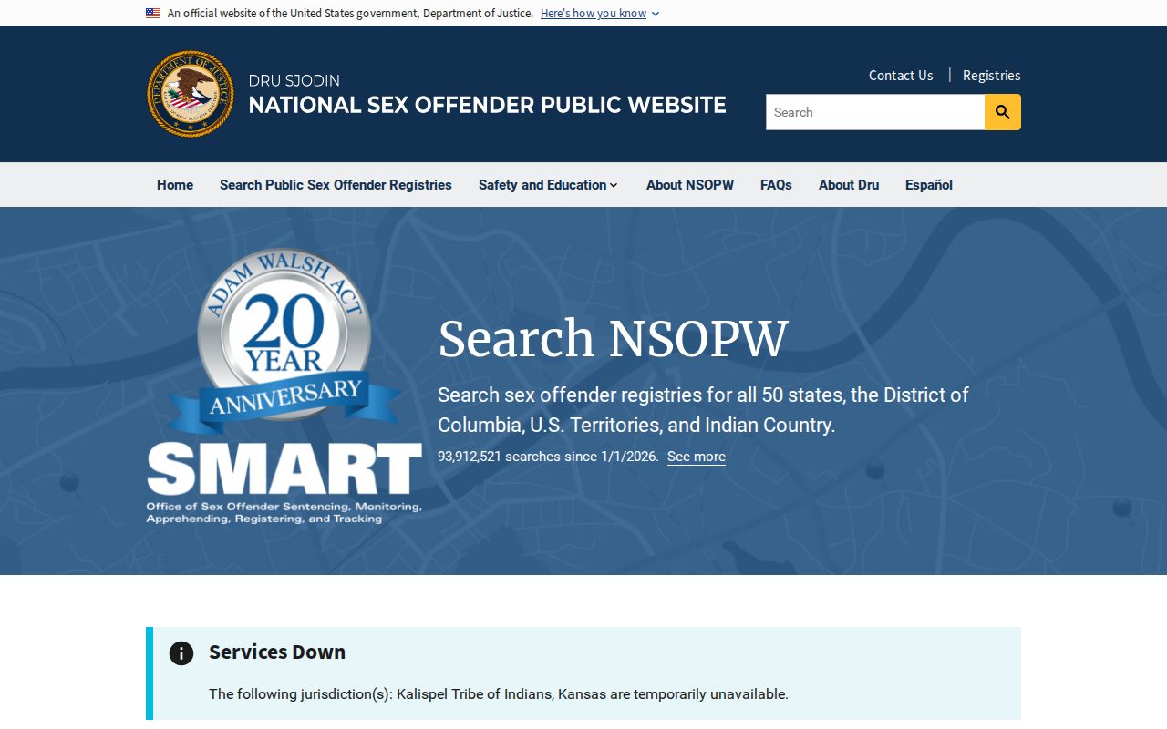 Harrison County sex offender lookup through the national registry search