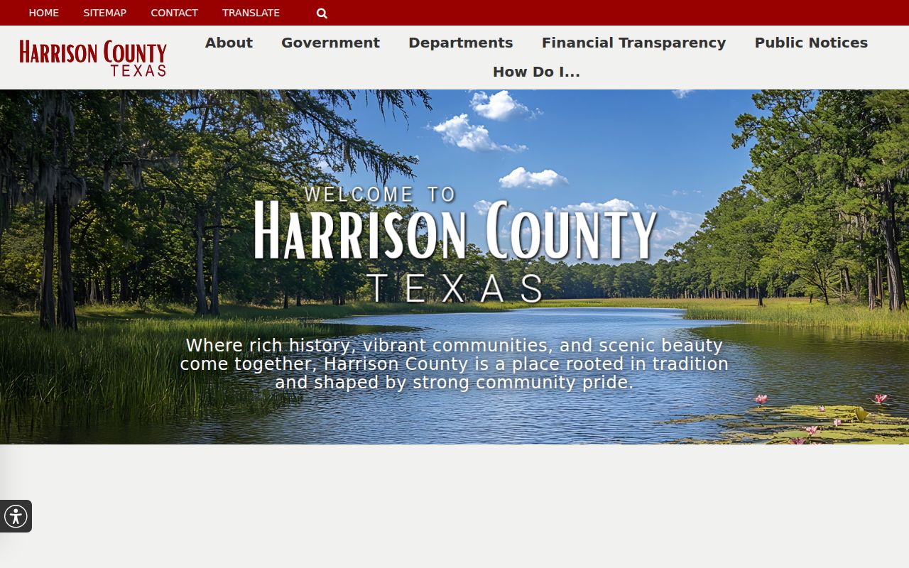 Harrison County criminal records official department directory